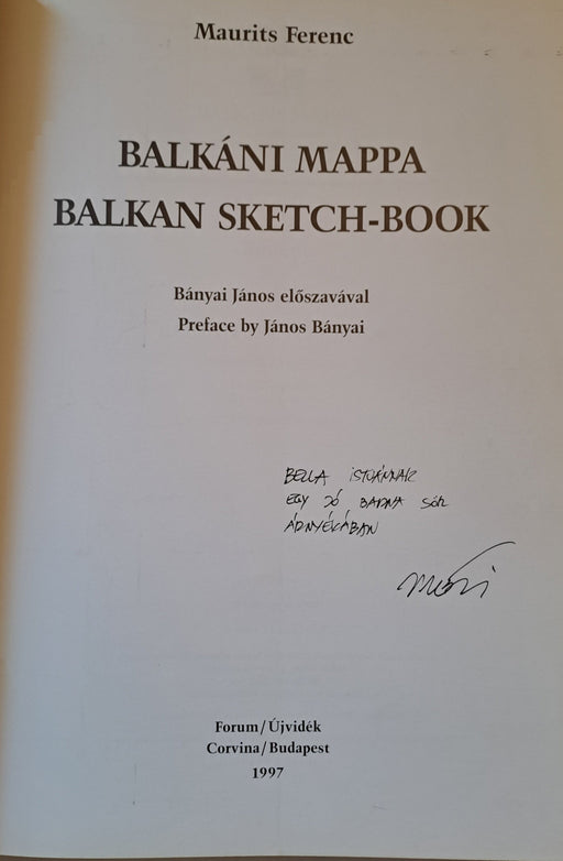 Balkáni mappa - Balkan Sketch - book - Oskola Antikvárium