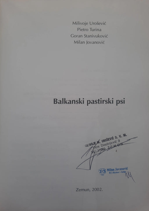 Balkanski pastirski psi - Oskola Antikvárium