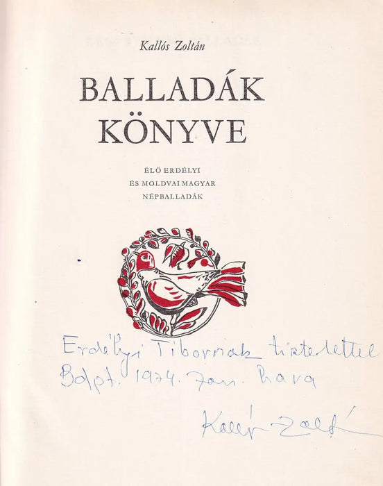 Balladák könyve - Oskola Antikvárium