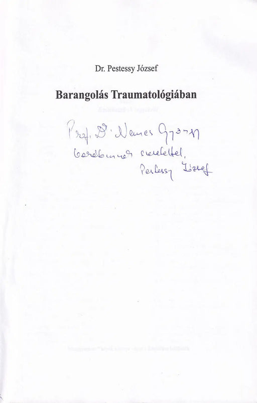 Barangolás Traumatológiában - Oskola Antikvárium