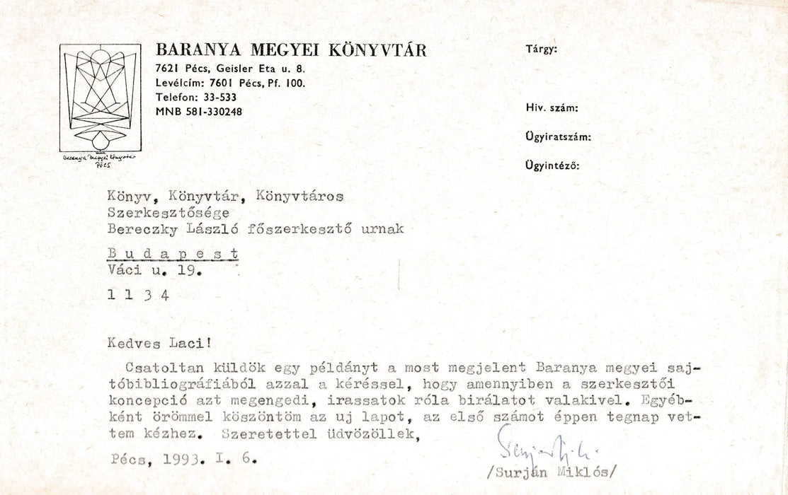 Baranya megye sajtóbibliográfiája - Oskola Antikvárium