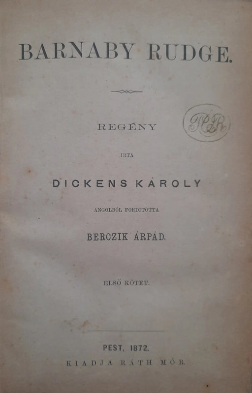 Barnaby Rudge - Oskola Antikvárium