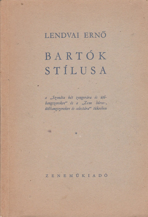 Bartók stílusa - Oskola Antikvárium