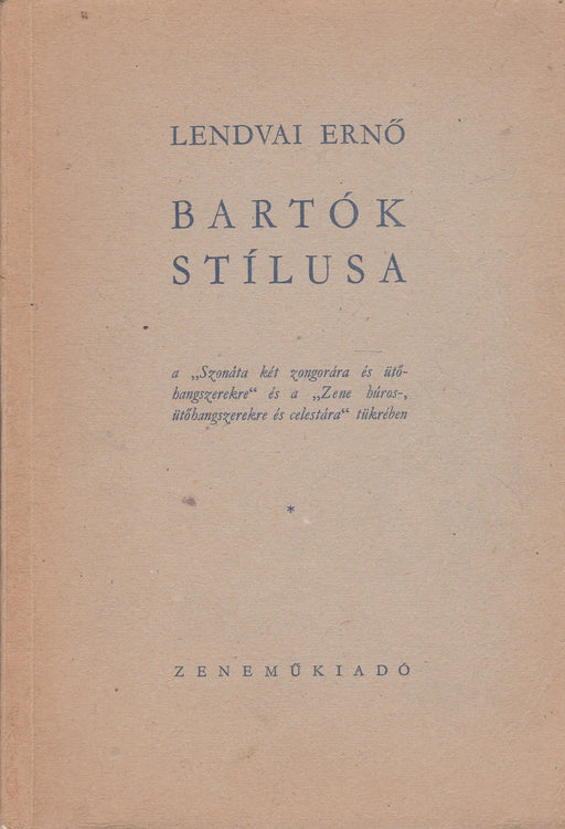 Bartók stílusa - Oskola Antikvárium