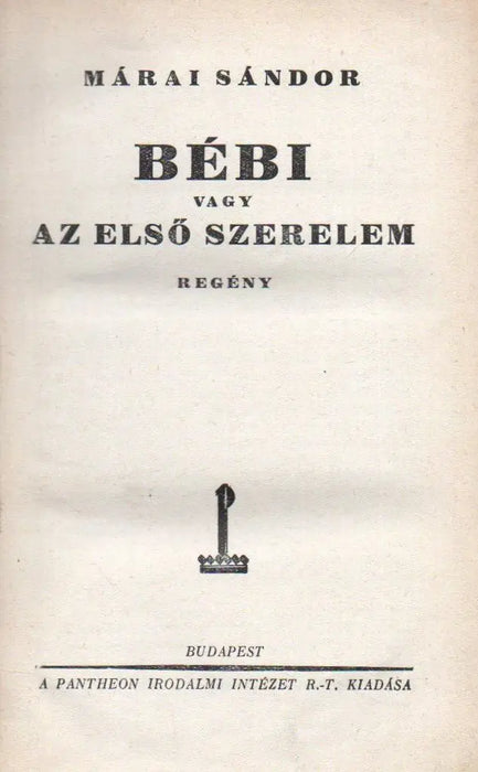 Bébi vagy az első szerelem - Oskola Antikvárium