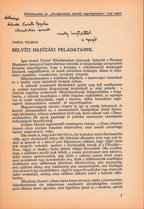 Belvízi hajózási feladataink - Oskola Antikvárium