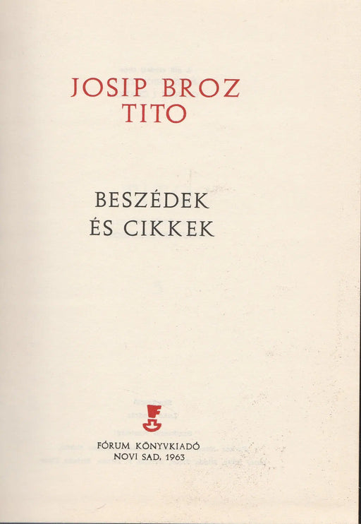 Beszédek és cikkek 5. - Oskola Antikvárium