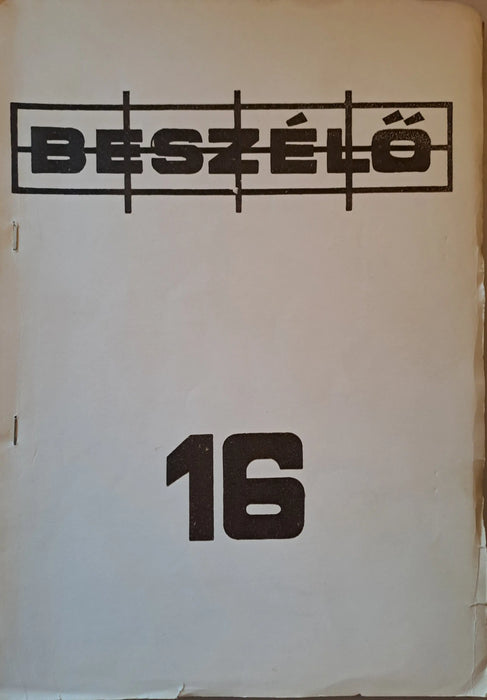 Beszélő 1986 16. szám - Oskola Antikvárium