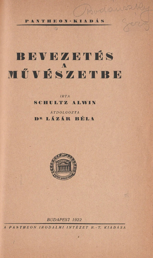 Bevezetés a művészetbe - Oskola Antikvárium