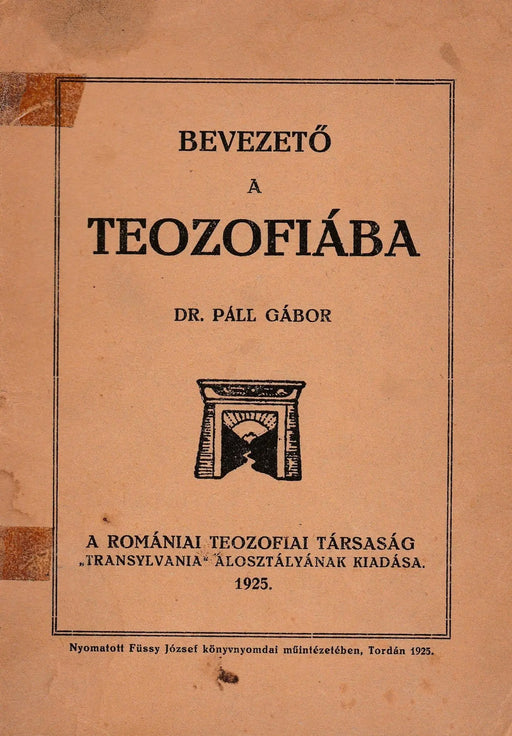 Bevezető a teozofiába - Oskola Antikvárium