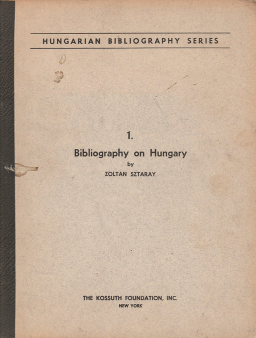 Bibliography on Hungary - Oskola Antikvárium