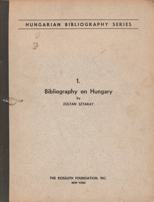 Bibliography on Hungary - Oskola Antikvárium