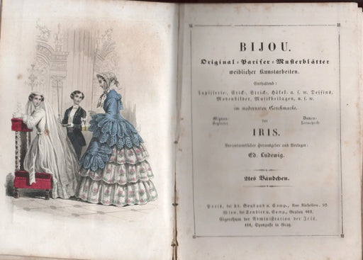 Bijou - Original Pariser Musterblätter weiblicher Kunstarbeiten I - II. - Oskola Antikvárium
