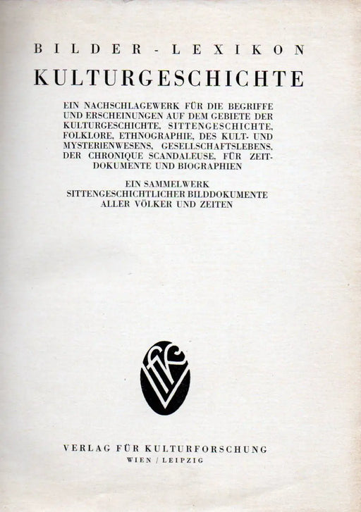 Bilderlexikon der Erotik I. - Kulturgeschichte - Oskola Antikvárium
