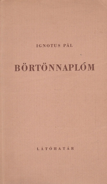 Börtönnaplóm - Oskola Antikvárium