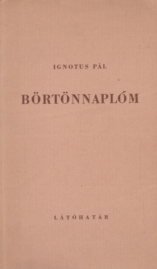 Börtönnaplóm - Oskola Antikvárium