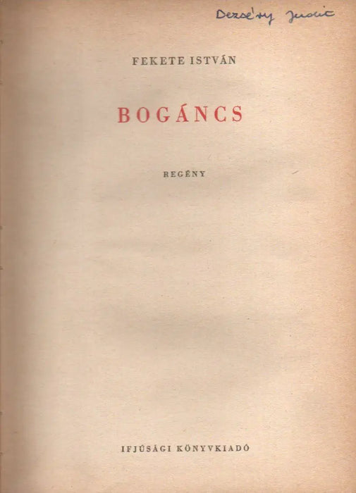 Bogáncs - Oskola Antikvárium
