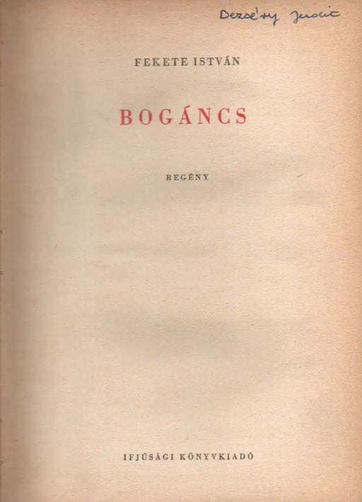Bogáncs - Oskola Antikvárium