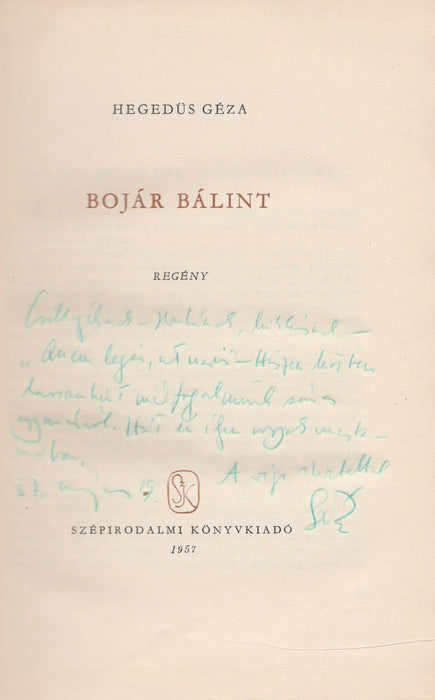 Bojár Bálint - Oskola Antikvárium