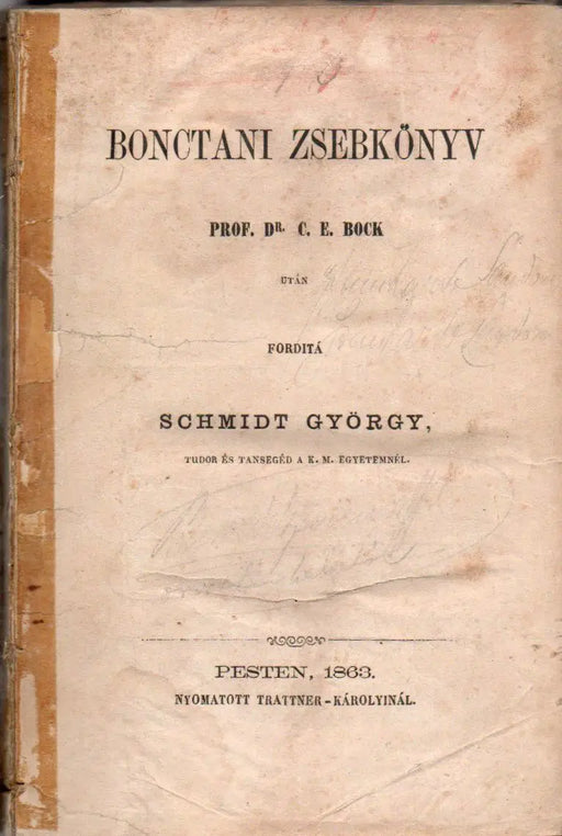 Bonctani zsebkönyv - Oskola Antikvárium