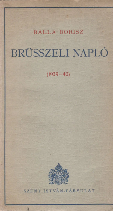 Brüsszeli napló - Oskola Antikvárium