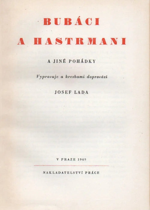Bubáci a hastrmani a jiné pohádky - Oskola Antikvárium