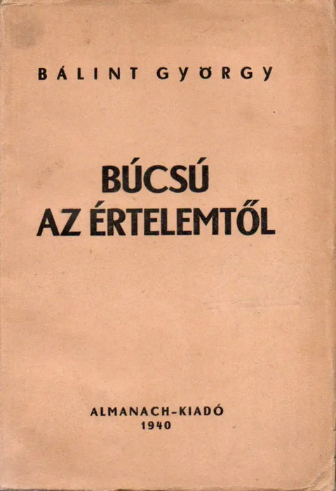 Búcsú az értelemtől - Oskola Antikvárium