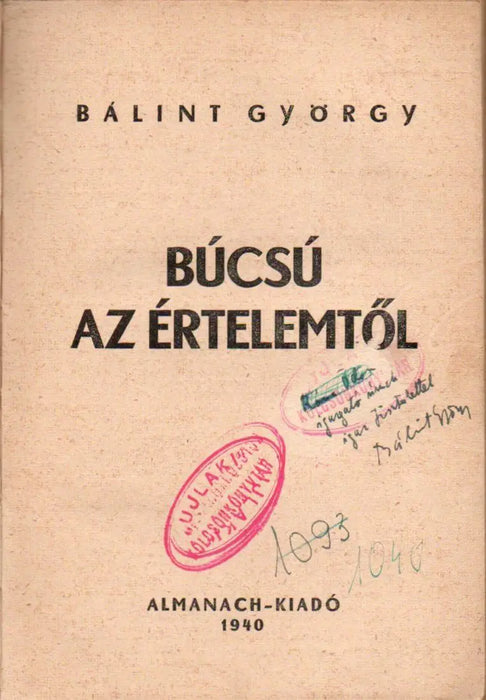 Búcsú az értelemtől - Oskola Antikvárium