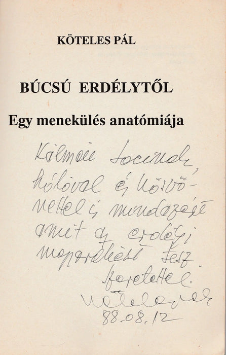 Búcsú Erdélytől - Oskola Antikvárium