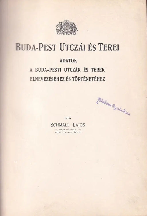 Buda - Pest utczái és terei - Oskola Antikvárium