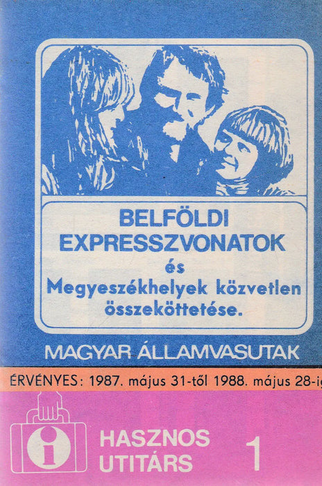 Budapest környéki vasútvonalak menetrendje 1987 - 1988 - Oskola Antikvárium