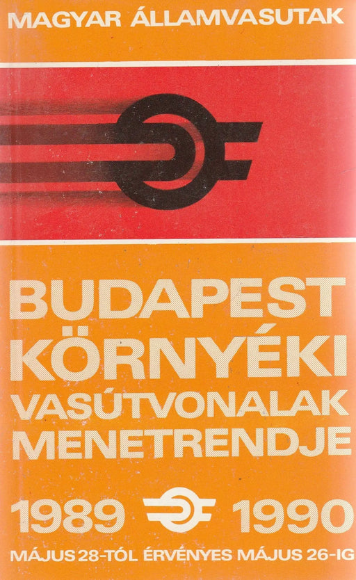 Budapest környéki vasútvonalak menetrendje 1989 - 1990 - Oskola Antikvárium