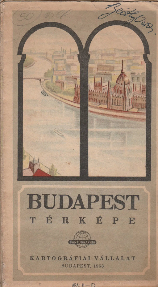 Budapest térképe - Oskola Antikvárium