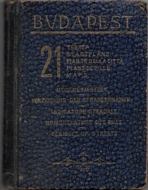 Budapest utcanévjegyzék és idegenvezető cimtár - 21 térkép - Oskola Antikvárium