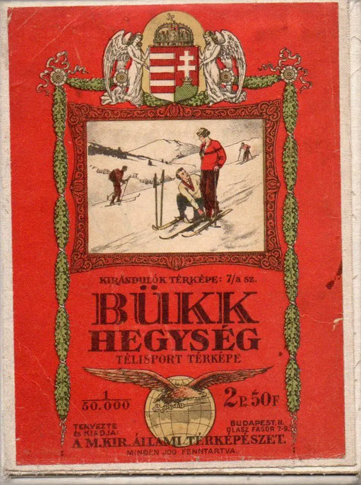 Bükk hegység télisport térképe - Oskola Antikvárium