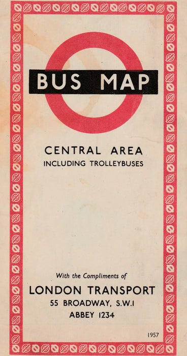 Bus Map - London - Oskola Antikvárium