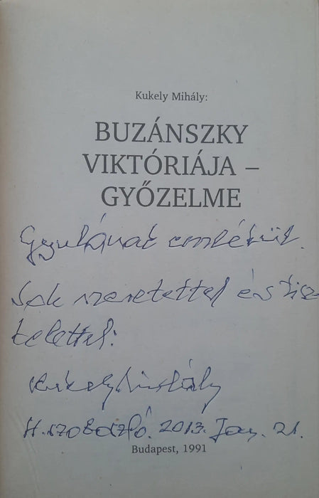 Buzánszky Viktóriája - győzelme - Oskola Antikvárium