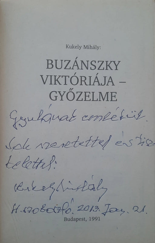 Buzánszky Viktóriája - győzelme - Oskola Antikvárium