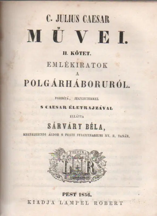 C. Julius Caesar művei I - II. - Oskola Antikvárium