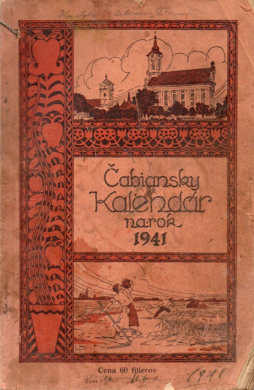Cabiansky Kalendar na obycajny rok 1941 - Békéscsaba 1941 - Oskola Antikvárium