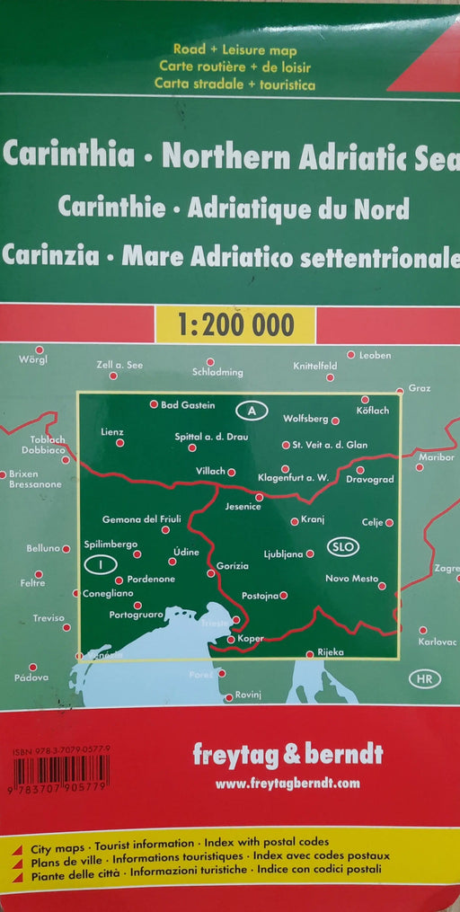 Carinthia - Northern Adriatic Sea - Freytag & Berndt - Oskola Antikvárium