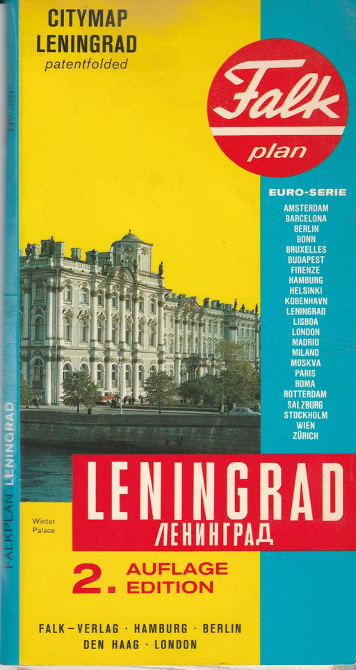 City Map Leningrad - Falkplan - Oskola Antikvárium