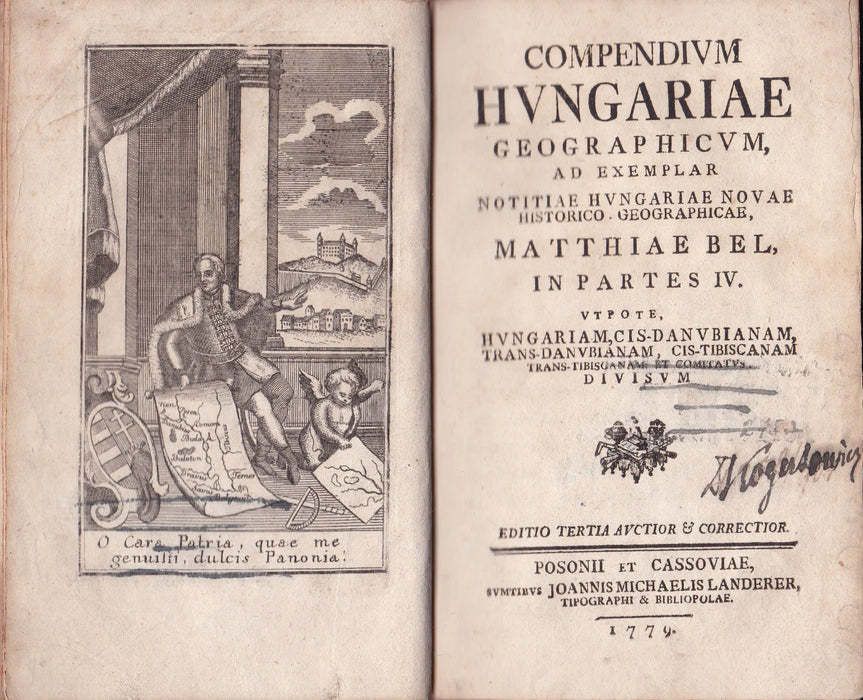 Compendium Hungariae geographicum - Compendiolum regnorum Slavoniae, Croatiae, Dalmatiae, Galliciae, et Lodomeriae, magniqve principatus Transilvaniae geographicum - Oskola Antikvárium