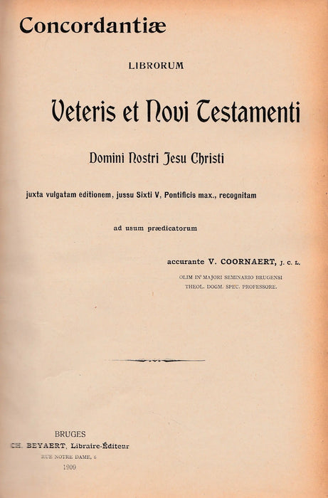 Concordantiae Librorum Veteris et Novi Testamenti - Oskola Antikvárium