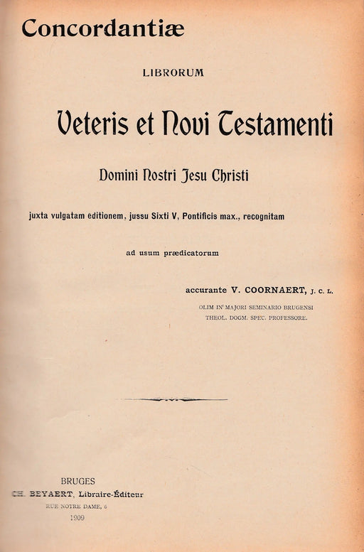 Concordantiae Librorum Veteris et Novi Testamenti - Oskola Antikvárium