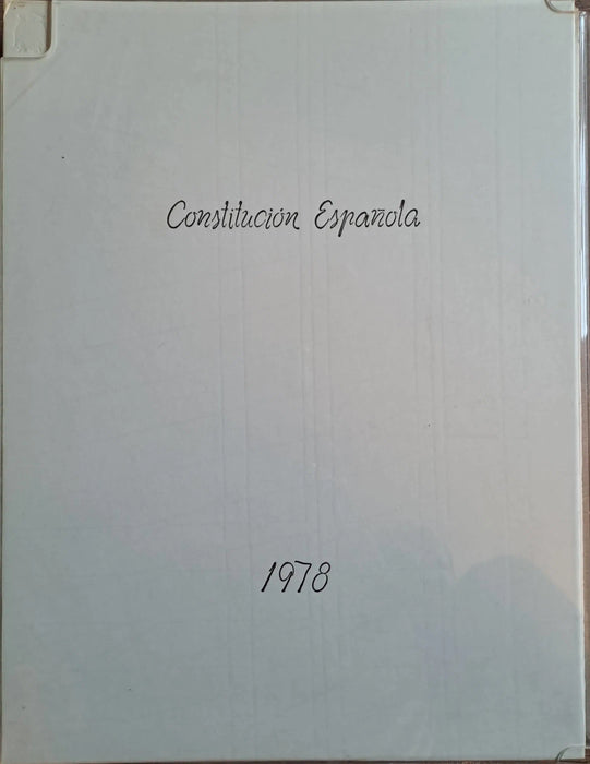 Constitución Espanola de 1978 - Oskola Antikvárium