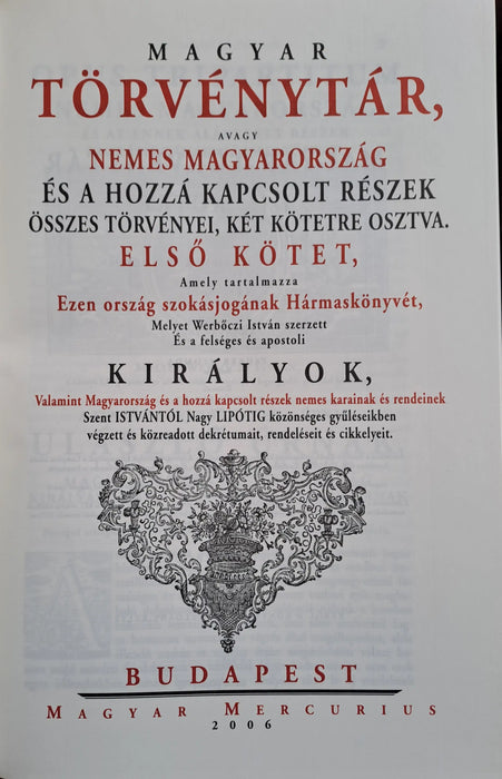Corpus Juris Hungarici I - II. - Oskola Antikvárium