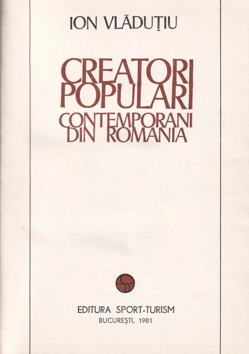 Creatori populari contemporani din Romania - Oskola Antikvárium