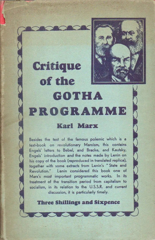 Critique of the Gotha Programme - Oskola Antikvárium