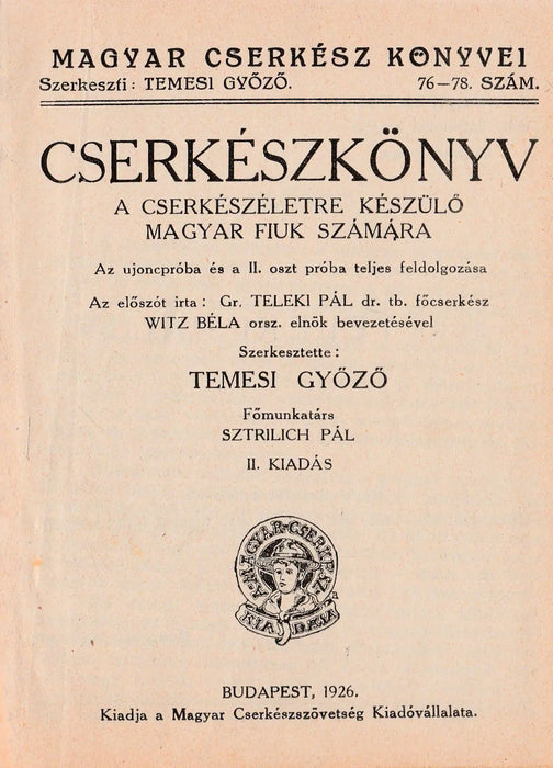 Cserkészkönyv - Oskola Antikvárium